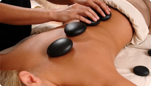 hot stone massage tension and stress